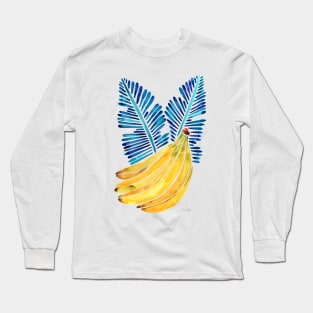 Blue Bananas Long Sleeve T-Shirt